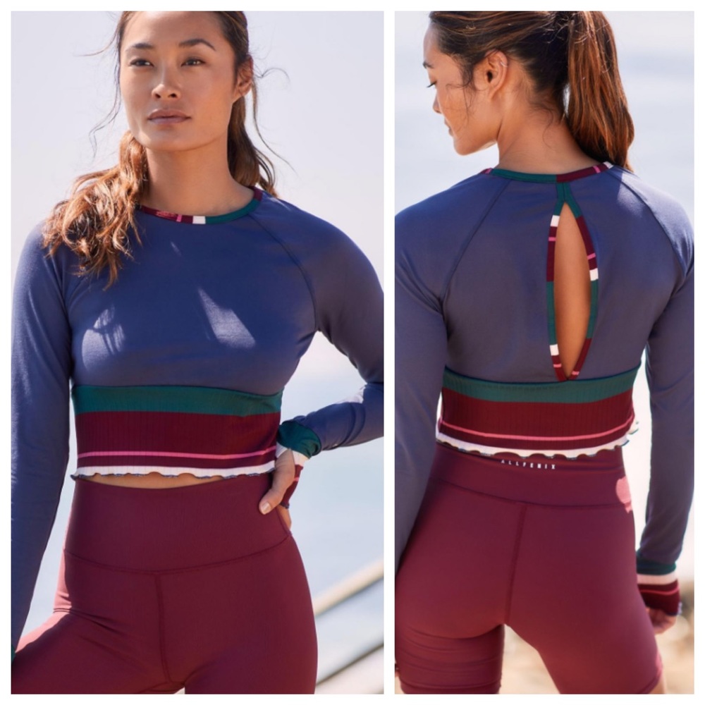 Free People Movement Pep in Your Step Cropped Long Sleeve